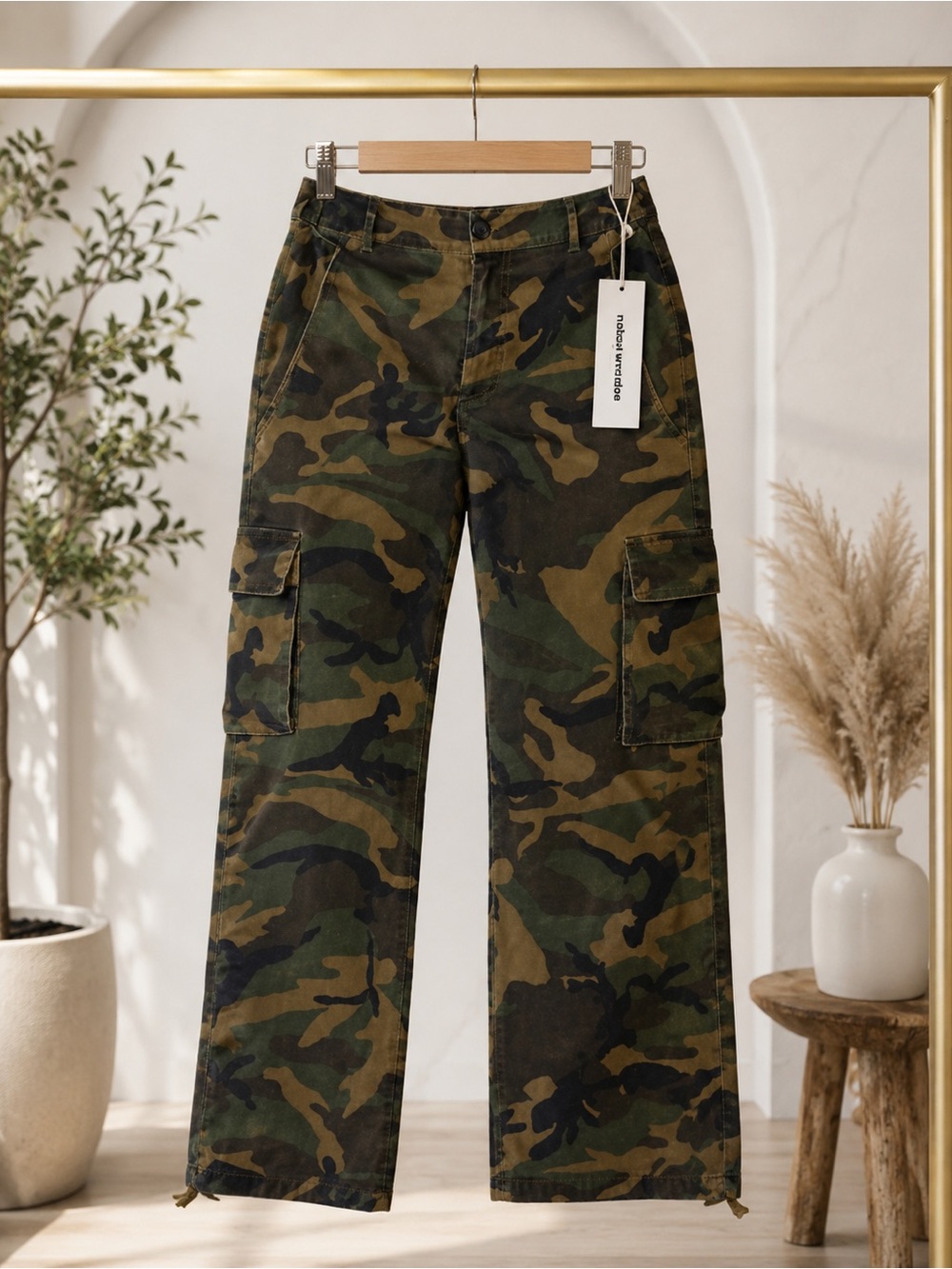 NWT Naked Wardrobe camo cargo pants
Size Small